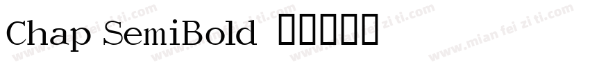 Chap SemiBold字体转换